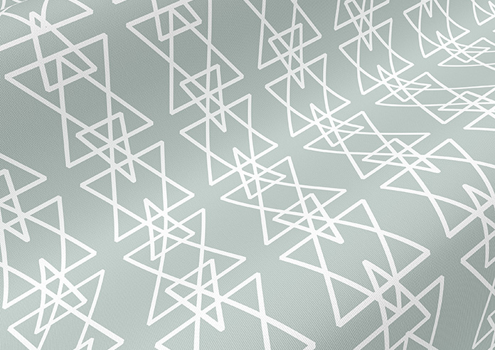 Geometric Stripe, Green - Twist&Fit Roller Blind - Image 4